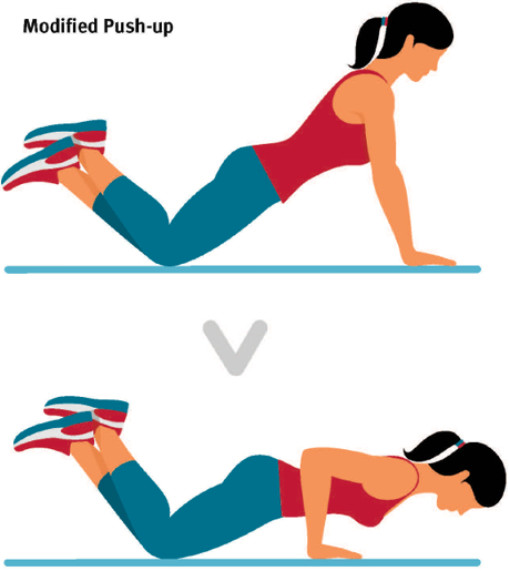 strength training modified push up