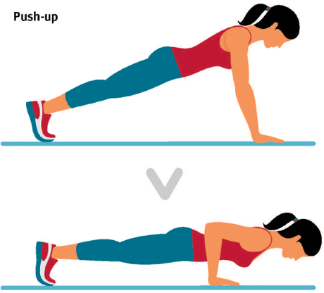 strength training push up