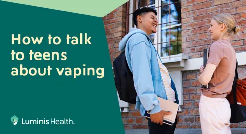 How to talk to teens about the dangers of vaping or using marijuana
