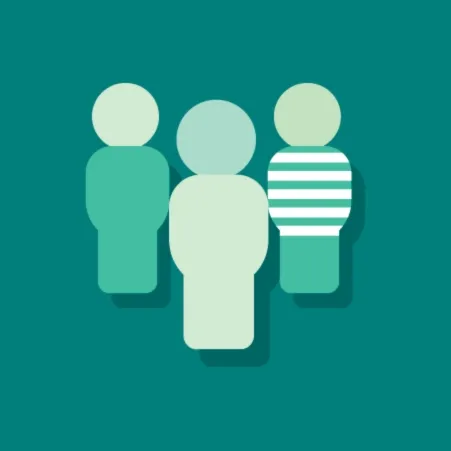 Three people next to eachother