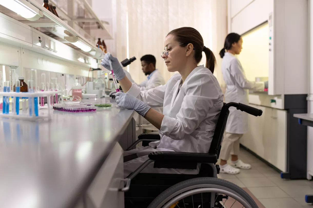 Health Care Professional working in lab