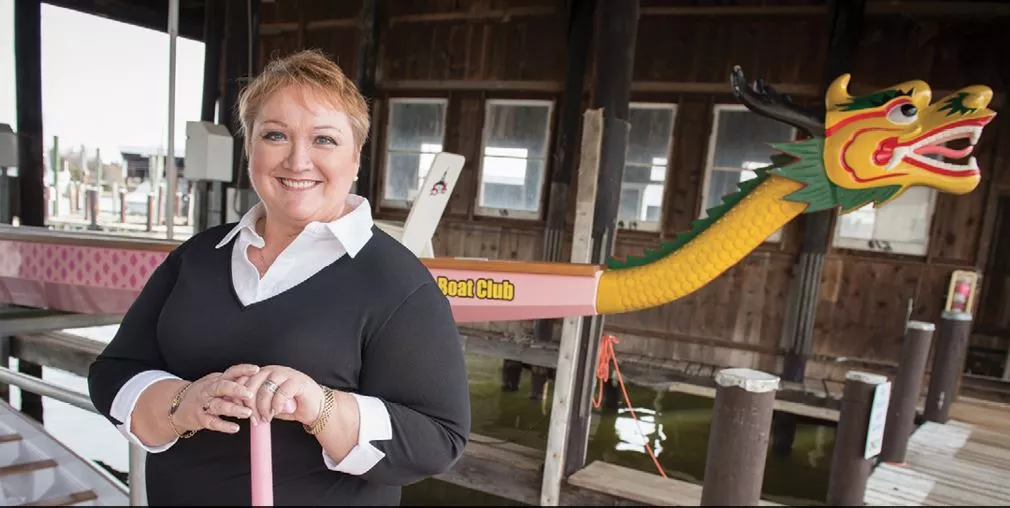 Patricia Holle, Patient Advisor, member of Annapolis Dragon Boat Club