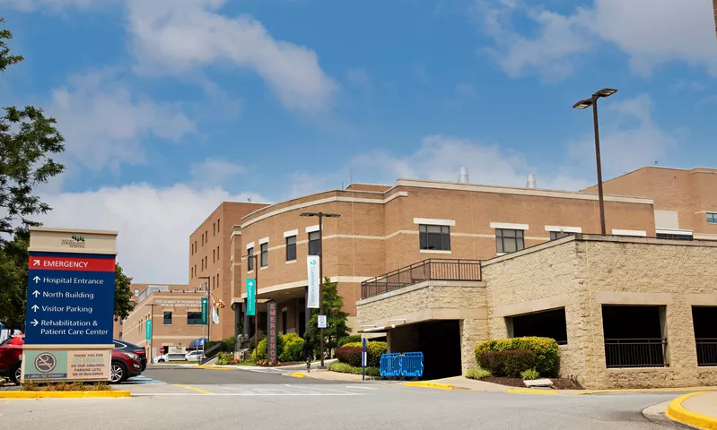 LHDCMC Exterior shot with garage entrance