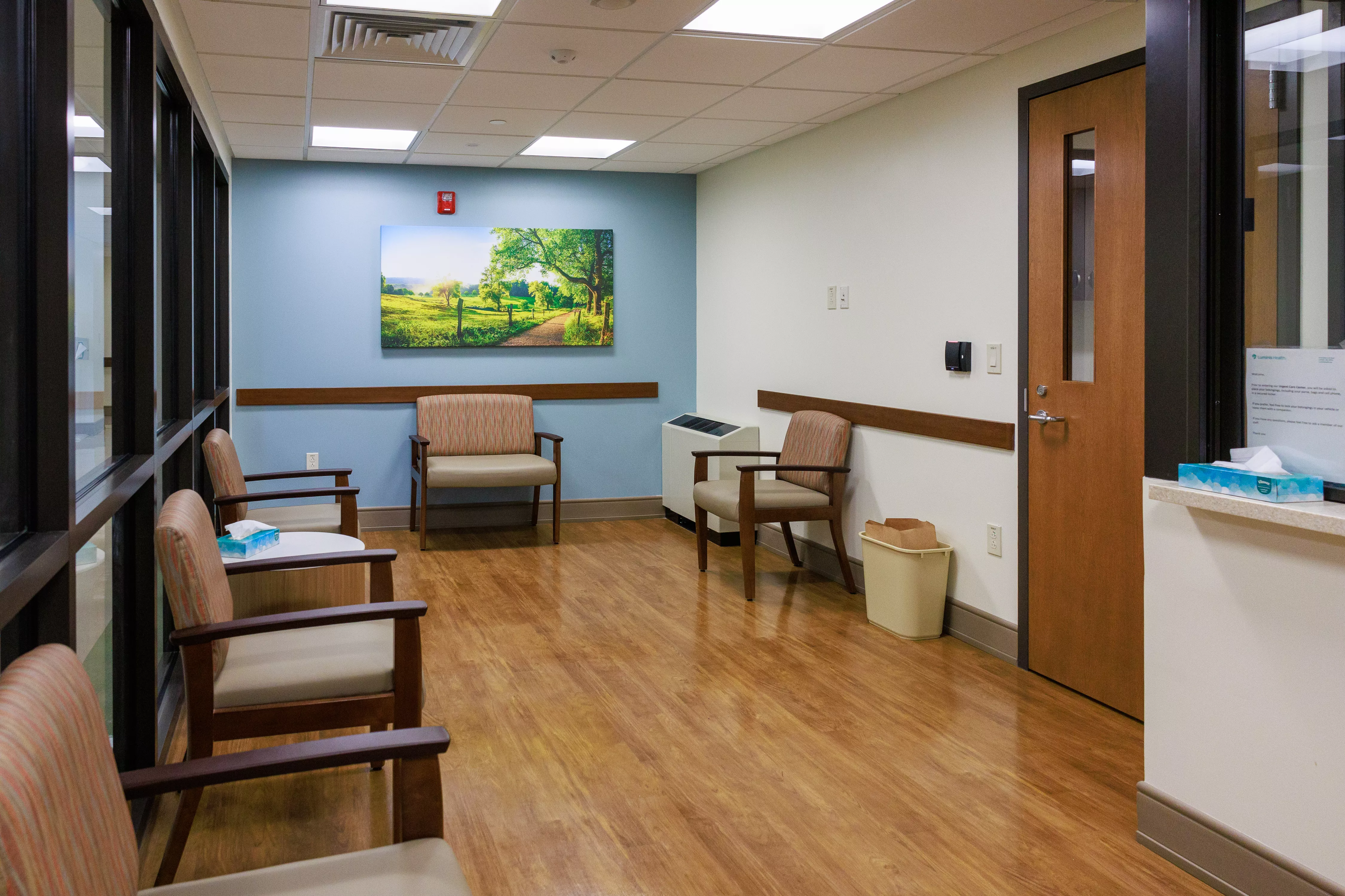 Seating in the Outpatient Walk-in Waiting Area