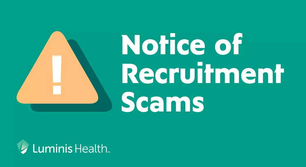 Recruitment scams notice
