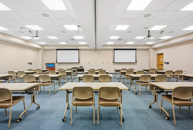 Classroom arrangement at Doordan Institute & Event Space
