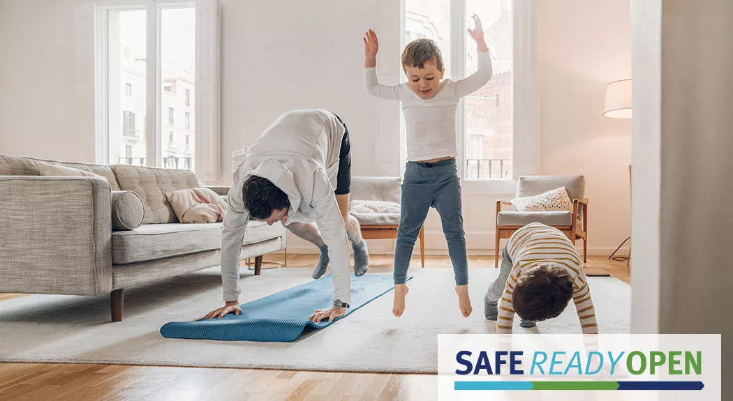 Children exercising